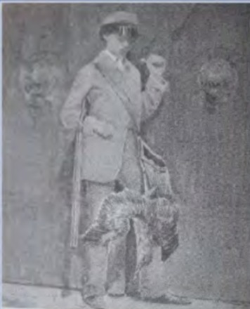 Gregor pred kaštieľom, 1855