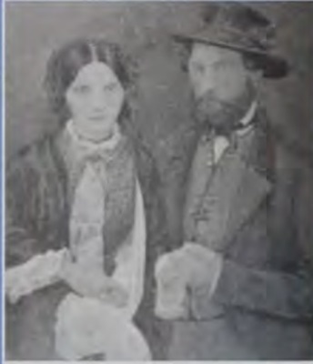 Gregor so snúbenicou Irmou, 1873
